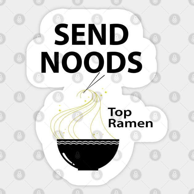 SEND NOODS TOP RAMEN COL Sticker by slawers